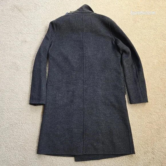 NWT Wool Blend Double Faced Overcoat in Graphite The Reset R Label XS - Picture 13 of 13